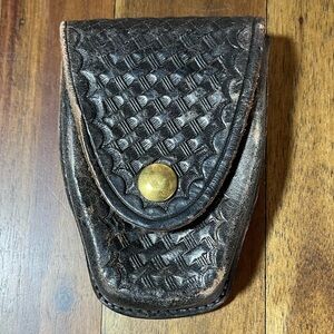 Vintage Leather Handcuff case